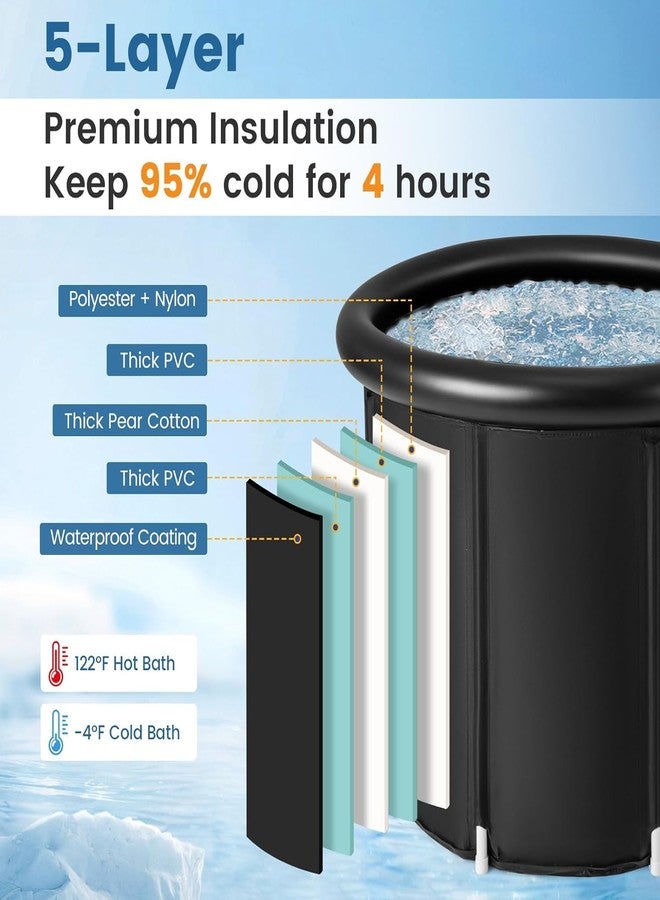 VPGS Cold Plunge Tub | Ice Bath Tub | Multi-Layered Portable Ice Bath with Cover | Perfect for Indoor, Garden, Gym, Arena | Cold Water Therapy for Athlete Recovery - Image 5